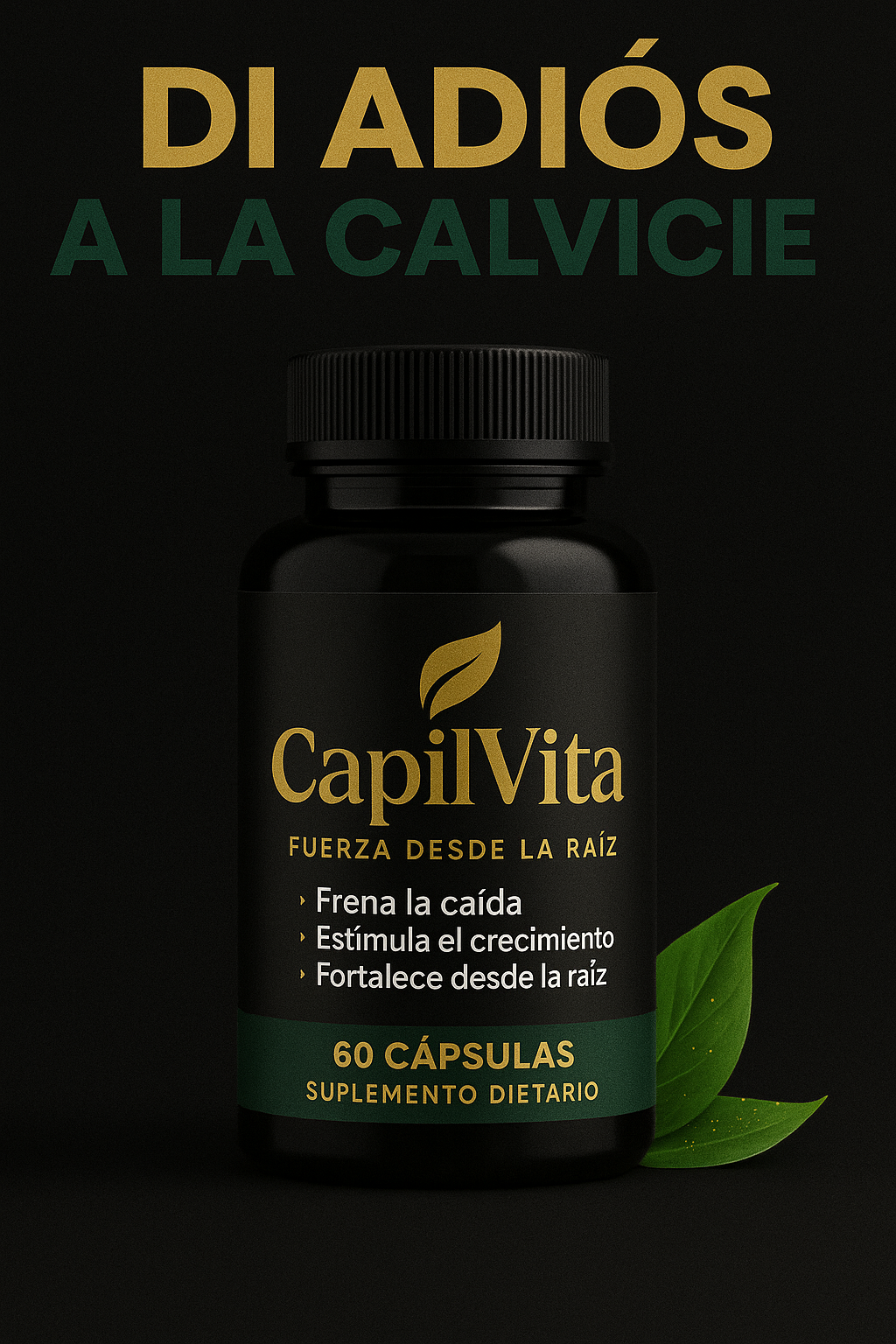 CapilVita – Suplemento Anticaída Capilar Natural | Fortalece y Estimula el Crecimiento del Cabello (30 cápsulas)